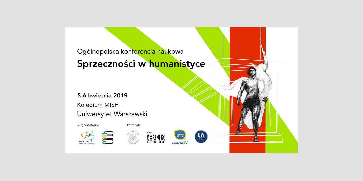 baner konferencji "Sprzeczności w humanistyce"