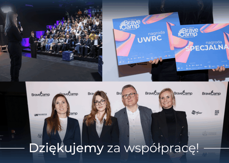 Dziękujemy UWRC Sp. z o.o. za wsparcie 14. edycji Akademii Przedsiębiorczości BraveCamp!