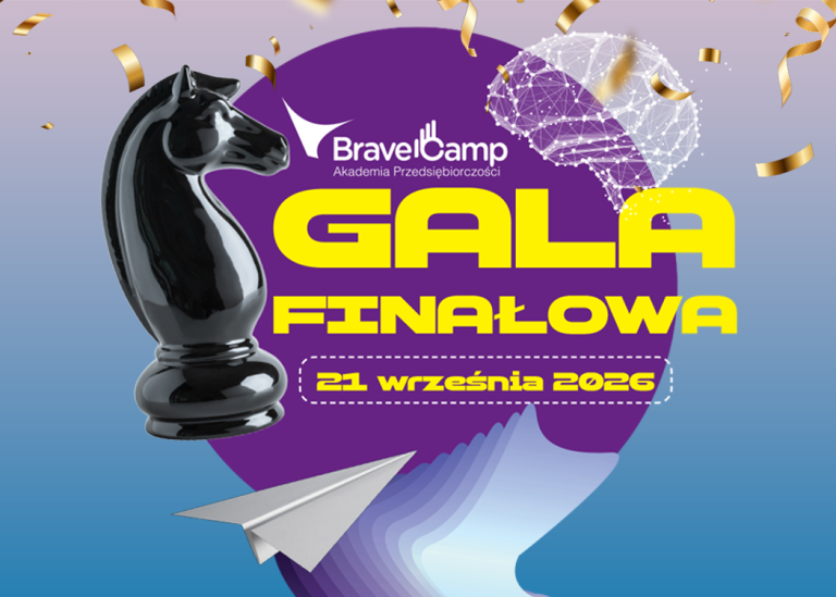 21 września 26 r. godz.: 17:00 Gala Finałowa 16. Edycji Akademii Przedsiębiorczości BraveCamp